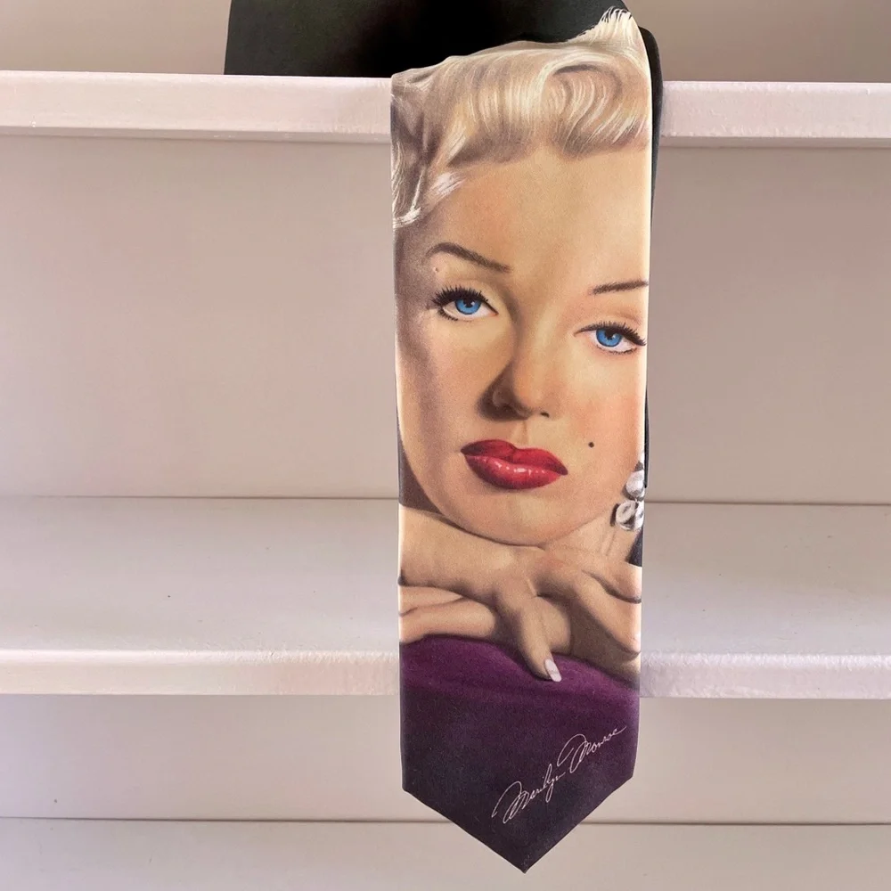 RALPH MARLIN Wearable Art MARILYN MONROE Necktie Made in USA